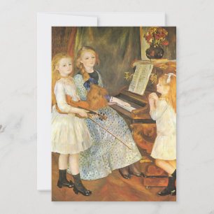 Filhas de Catulle Mendes por Pierre Renoir