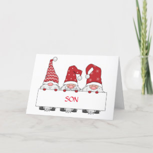 **FILHO** DOS GNOMOS PARA CARTÃO DE NATAL