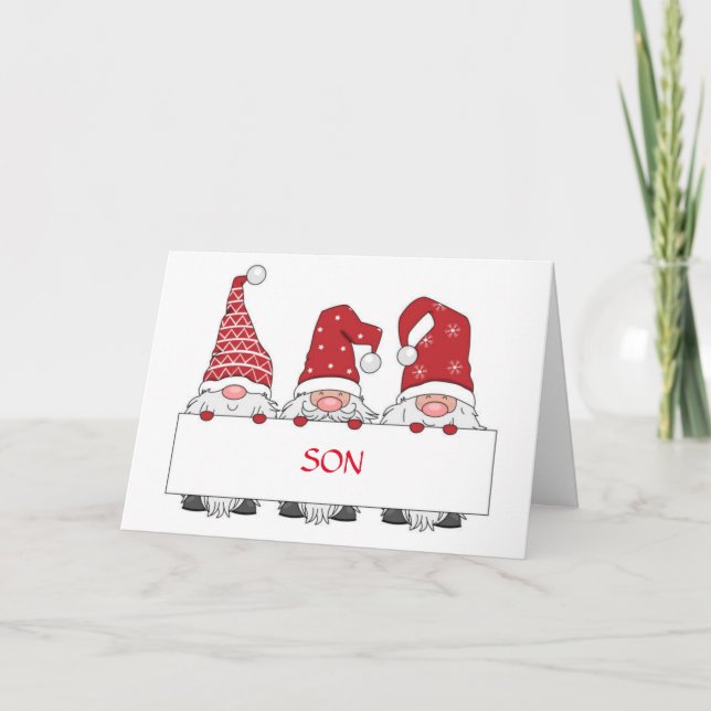 **FILHO** DOS GNOMOS PARA CARTÃO DE NATAL (Frente)