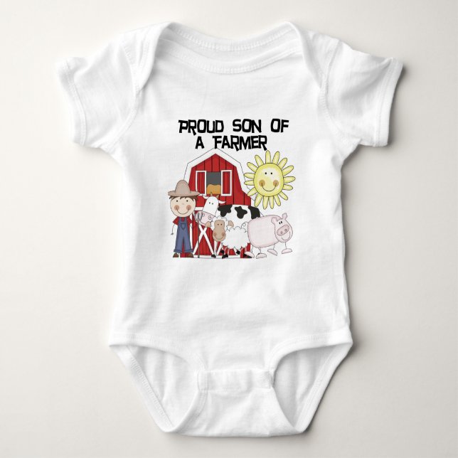 Filho orgulhoso do camiseta e dos presentes de um (Frente)