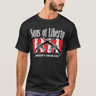 Filhos da camisa frente e verso da LIBERDADE OU da