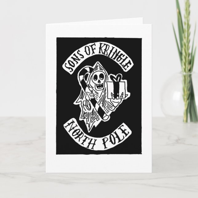 Filhos do Cartão de Natal Kringle (Frente)