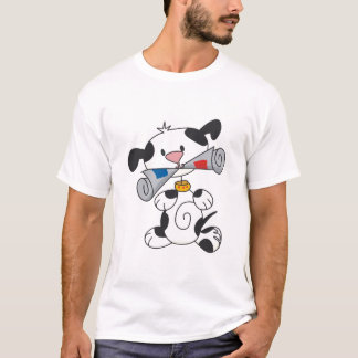 Filhote de cachorro com t-shirt e presentes do