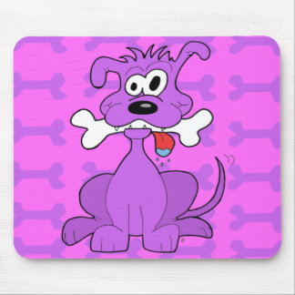 Filhote de cachorro roxo Mousepad (horizontal)