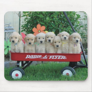 Filhotes de cachorro Mousepad do vagão