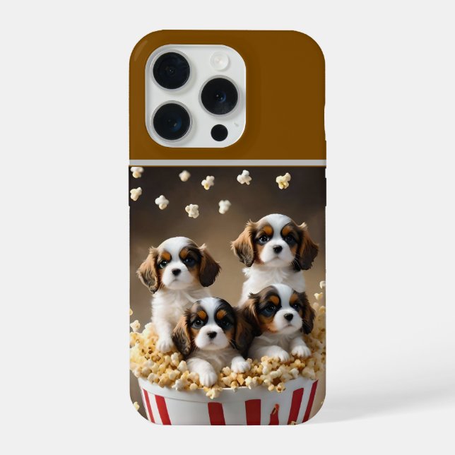 Filhotes de Quádruplos Cavalier Spaniel no Pipoca, (Verso)