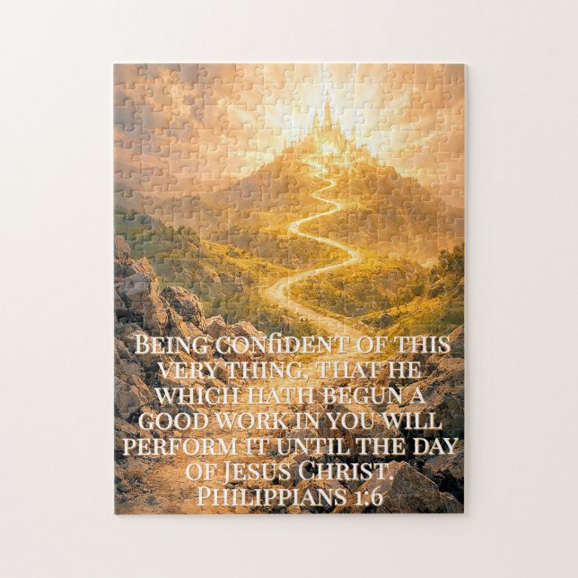 Filipenses 1:6 Quebra-cabeça (Vertical)