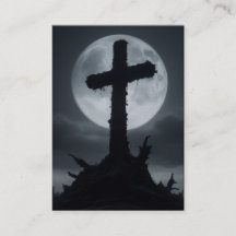 Filipenses 2:8–11 KJV Cartões - Cruz Mortal
