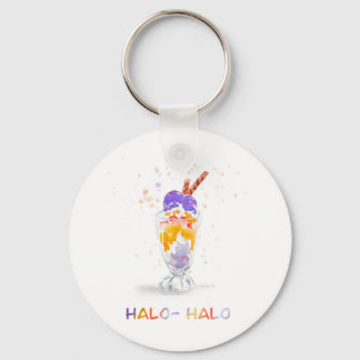 Filipino Halo Halo Halo Watercolor Chaveiro