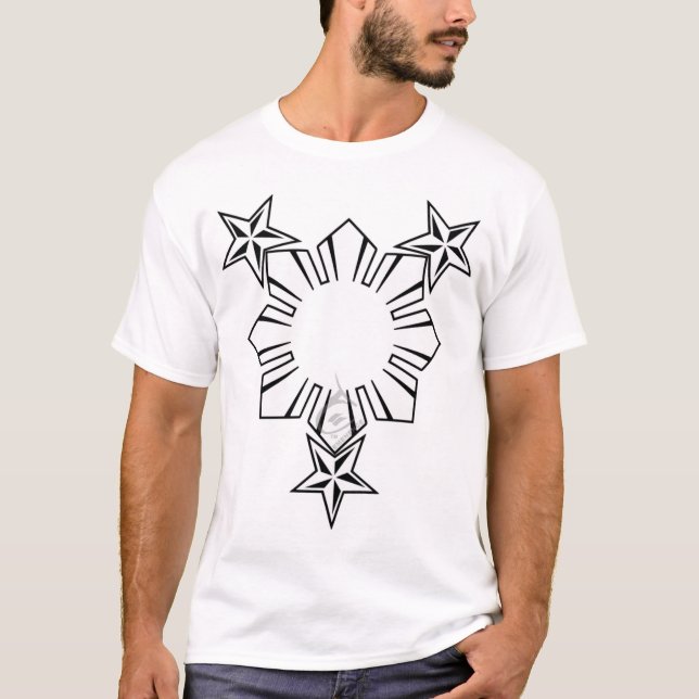 Filipino Sun e camisa das estrelas (Frente)