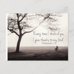 filipinos 1:3 cartão postal