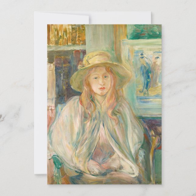 Fillette au Chapeau de Paille | Berthe Morisot (Frente)