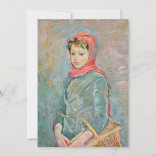 Fillette Portent un Panier   Berthe Morisot