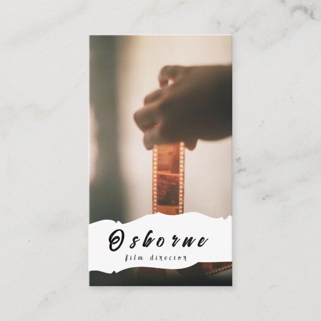 Film Diretor Producer Cartão de visita (Frente)