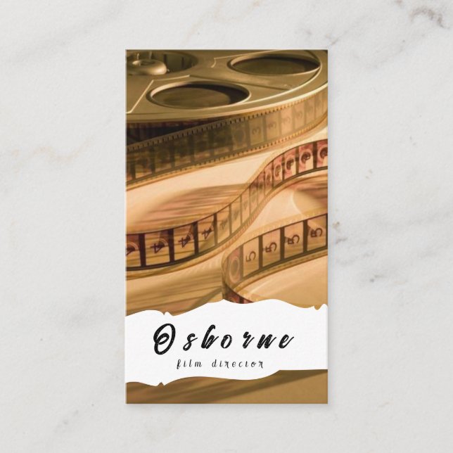 Film Diretor Producer Cartão de visita (Frente)