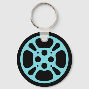 Film Reel / Movie Reel Chaveiro (Azul)