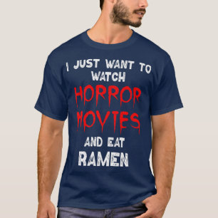 Filme Horror Camisa Engraçada Ramen Noodles Assist