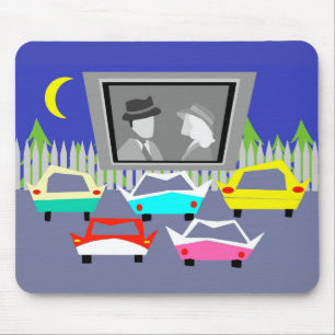 Filme Mousepad do cinema ao ar livre da cidade