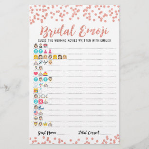 Filmes de casamento emoji com Chá de panela de Re