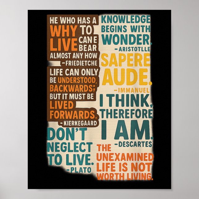 Filosofia cita Poster - Sabedoria Eterno de Gr (Frente)