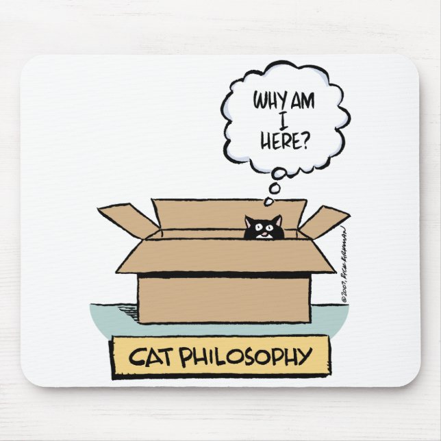 Filosofia Mousepad do gato (Frente)