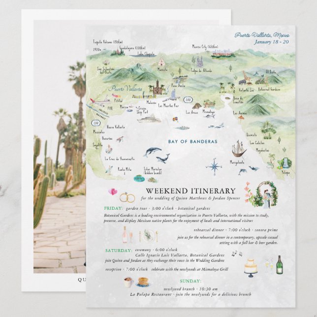 Fim de Semana de Casamento em Puerto Vallarta | It (Frente/Verso)
