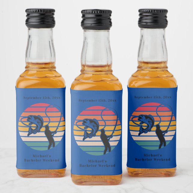 Fim de Semana do Solteiro de Pesca Personalizado (Garrafas)