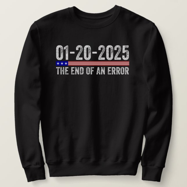 Fim de uma Camisa de Erro 20 de Janeiro de 2025 In (Frente do Design)