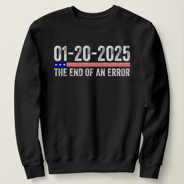 Fim de uma Camisa de Erro 20 de Janeiro de 2025 In (Frente do Design)