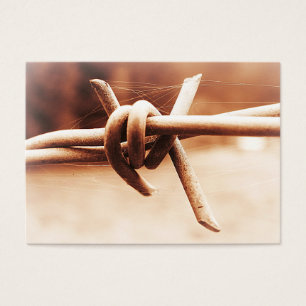 Fim do arame farpado do Sepia de ACEO acima