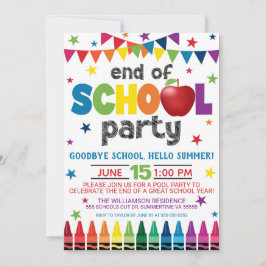 Fim do Convite de festas escolar, Graduação de Ver