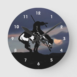 Fim do Relógio de Parede Silhueta de Trilha