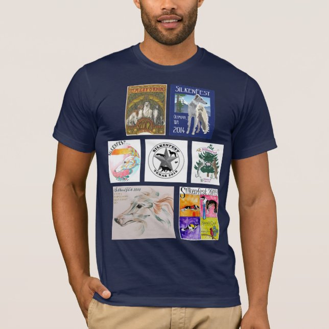 Final de camiseta masculina de logotipos Silkenfes (Frente)