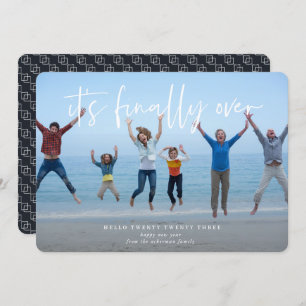 Finalmente acabou Cartão com fotos de férias de