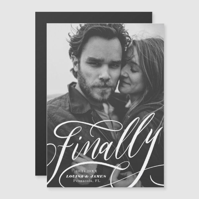 Finalmente Adiou a Imã salve a data de Fotos Covid (Frente/Verso)