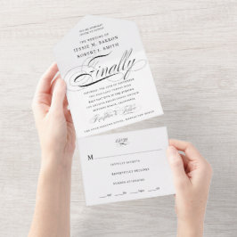 Finalmente Casamento de Caligrafia Branca e Negra
