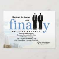 Finalmente dois smoking que Wedding o convite