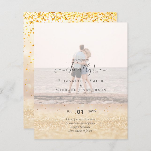 Finalmente estamos comprometidos! FOTO de lançamen (Frente/Verso)