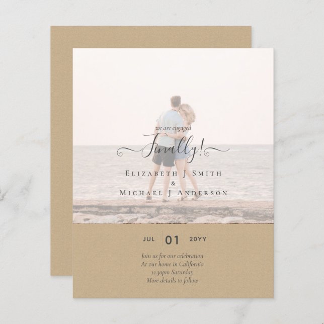 Finalmente estamos comprometidos! FOTO de lançamen (Frente/Verso)