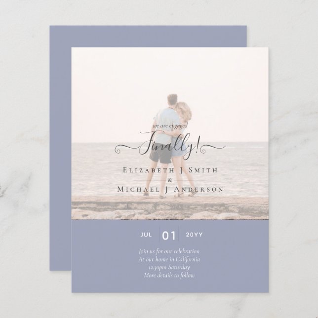 Finalmente estamos comprometidos! FOTO de lançamen (Frente/Verso)