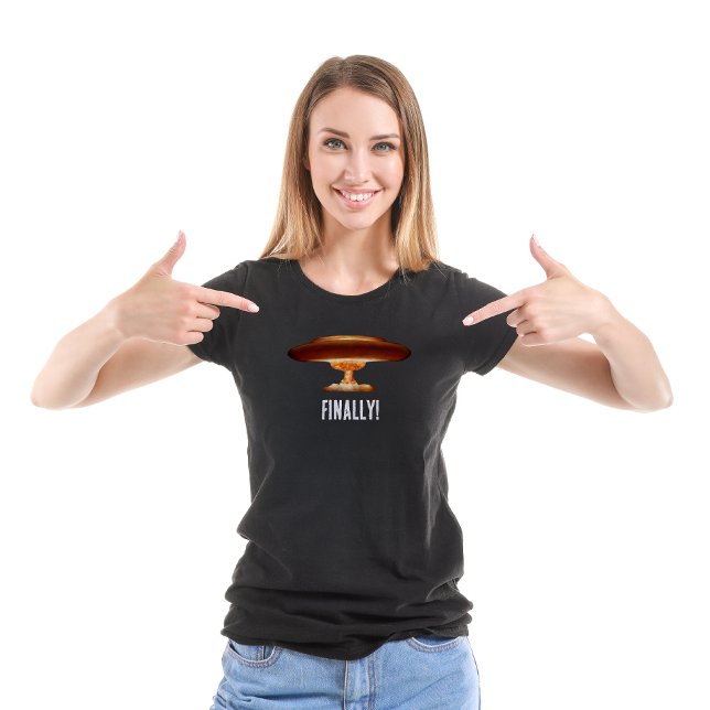Finalmente T-Shirt Nuclear de Alivio Atômica (Criador carregado)