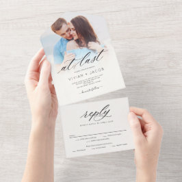 Finalmente Tudo Em Um Simples Convite De Casamento