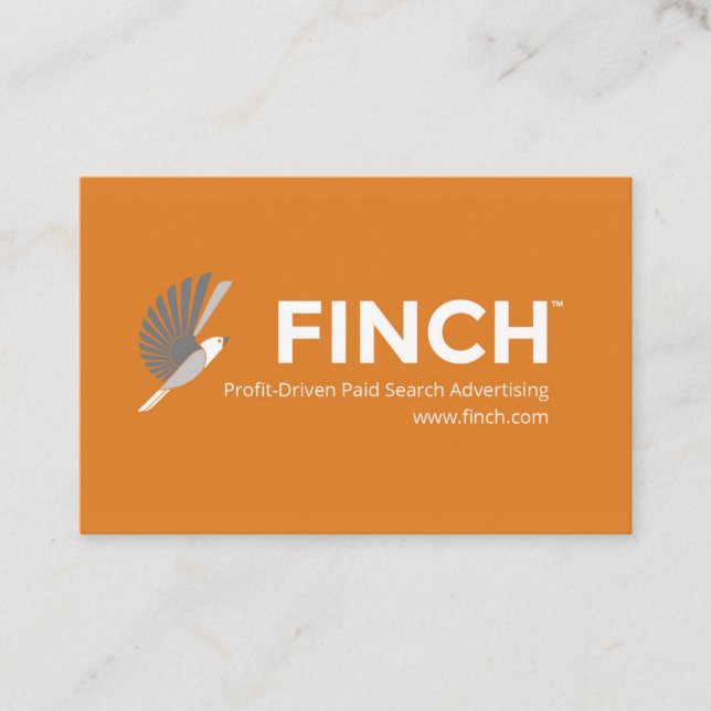 Finch cartão de visita europeu (Frente)