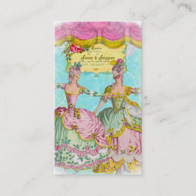 Finery de Fifi-LaRue e cartão de visita do (Frente)