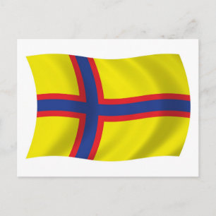 Finlandeses da Ingria Cartão Postal da Bandeira