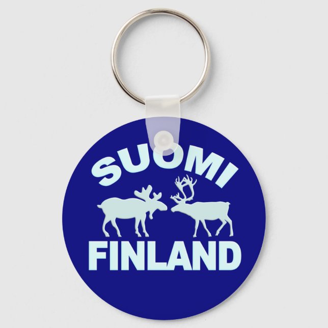 Finlândia Moose & Reindeer chaveiro (Frente)