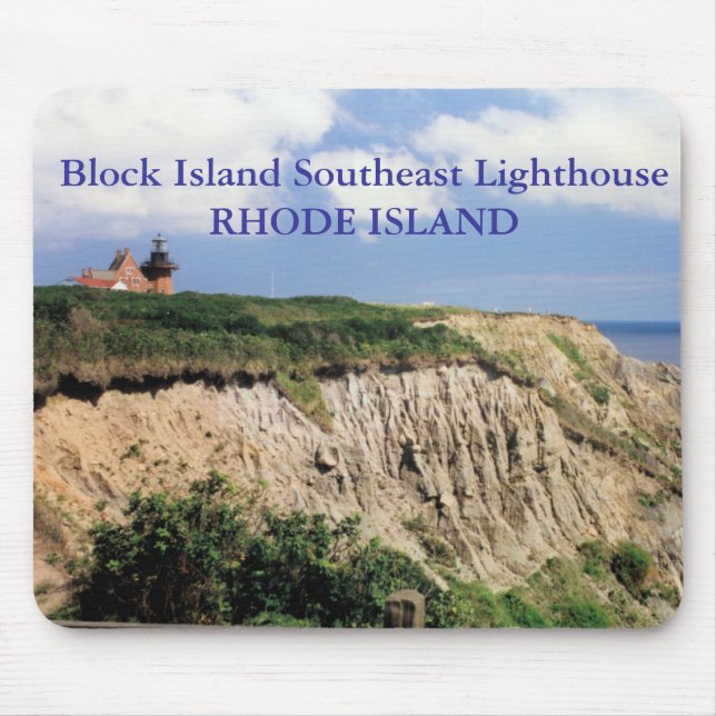 Fio de Luz do Sudeste da Ilha Block, RI Mousepad (Frente)