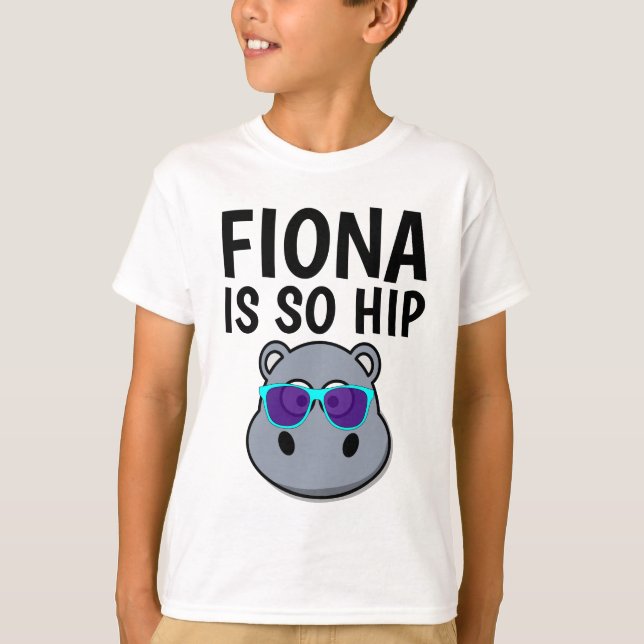 FIONA HIPPO É TÃO TALVEZ T-shirts (Frente)
