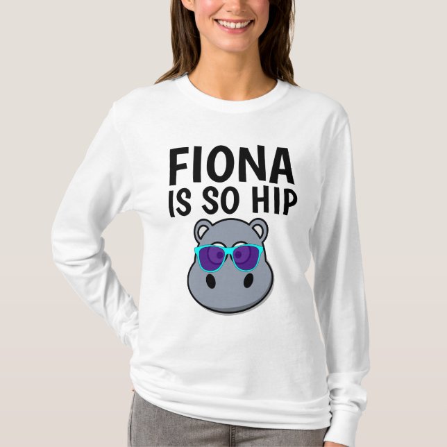 FIONA HIPPO É TÃO TALVEZ T-shirts (Frente)