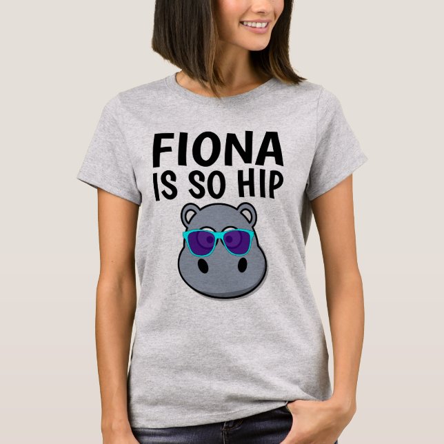 FIONA HIPPO É TÃO TALVEZ T-shirts (Frente)